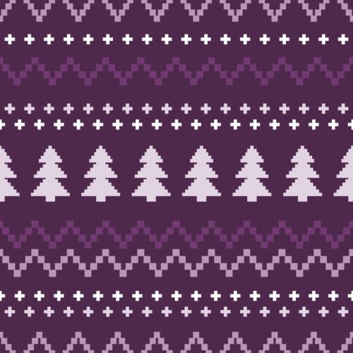 Sugar Plum Christmas Sweater Darkpurple