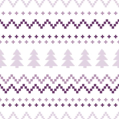 Sugar Plum Christmas Sweater Purples