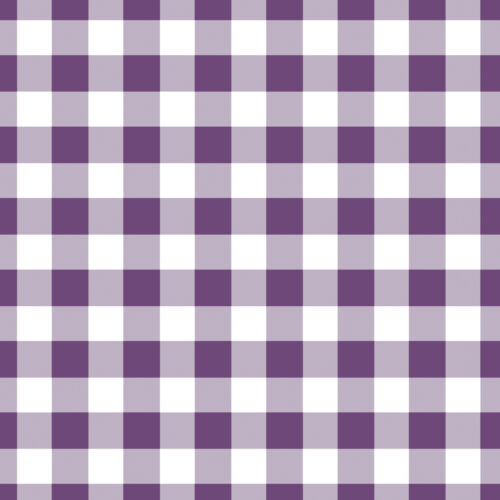 Summer Hydrangea Purple Gingham