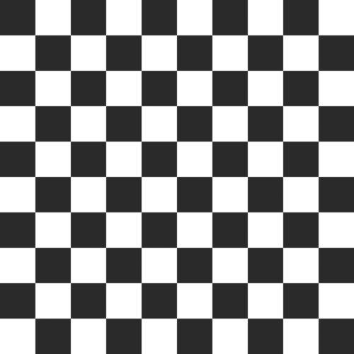 6x6 Black and White Checkerboard