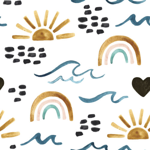 Summer Sunshine and Rainbows 6x6