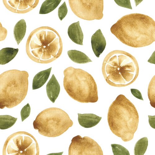 Watercolor Lemons