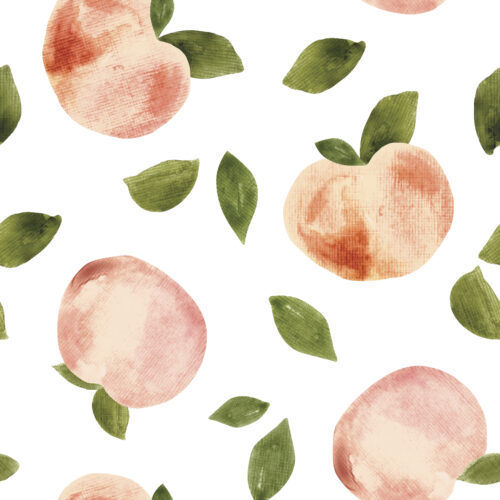 Watercolor Peaches