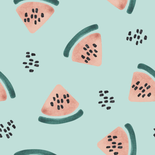 Watermelons on Aqua