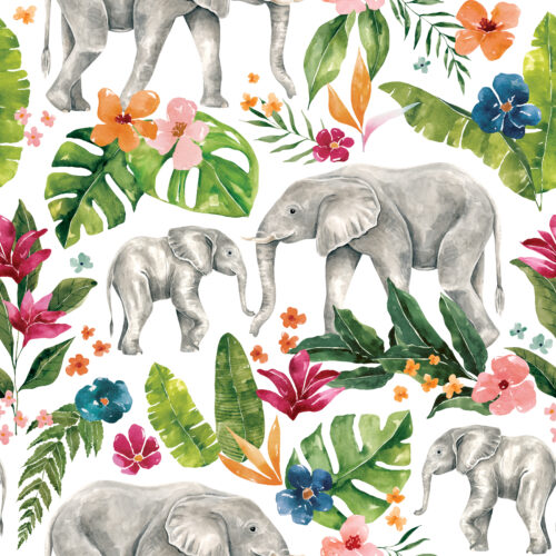 Elephant Floral