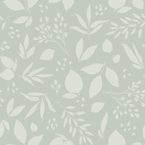 Mint Blue Vintage Spring Greenery