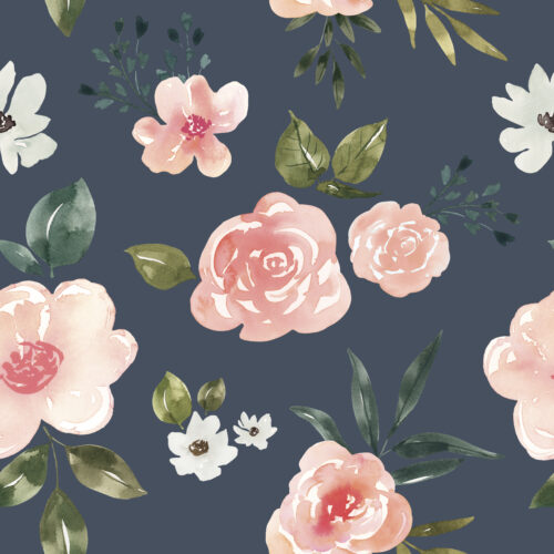 Periwinkle Vintage Spring Floral