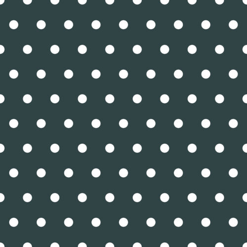 Vintage Spring Darkest Teal Polka Dot