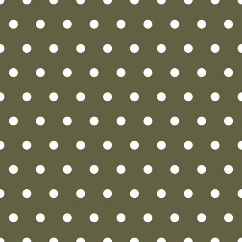 Vintage Spring Forest Green Polka Dot