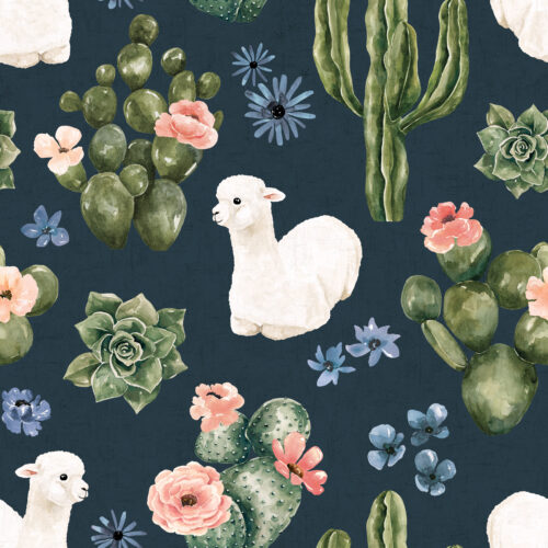 Wanderlust DesertLlama Navy