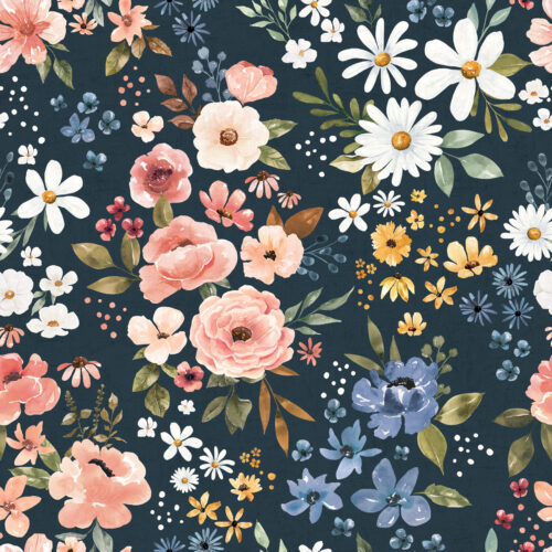 Wanderlust Floral Navy