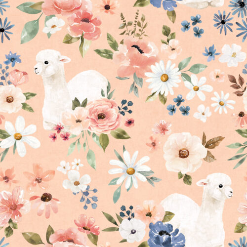 Wanderlust LlamaFloral Blush