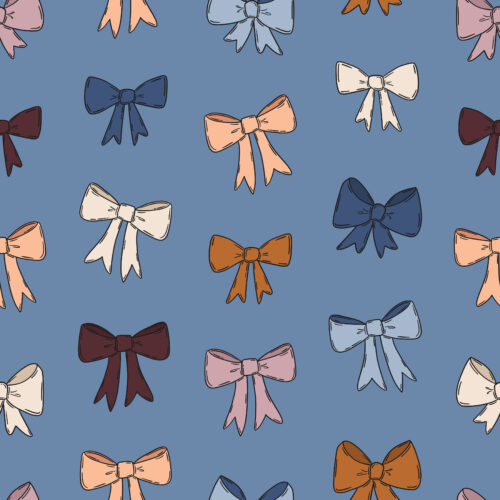 WhimsicalWinter Bows Blue
