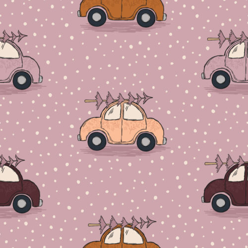 WhimsicalWinter Cars Purple