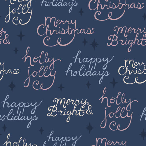 WhimsicalWinter Sentiments Blue