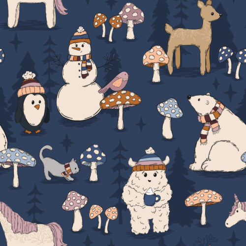 WhimsicalWinter WinterWoods Blue