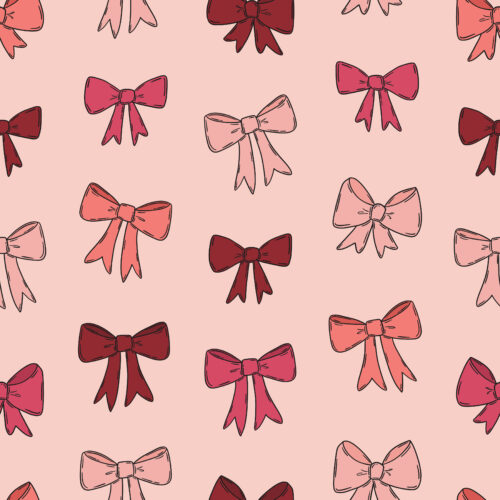 WhimsicalWinter Bows Pink