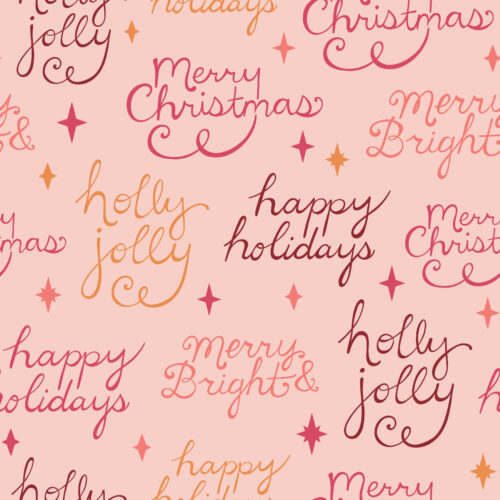 WhimsicalWinter Sentiments Pink