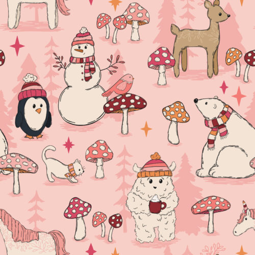 WhimsicalWinter WinterWoods Pink