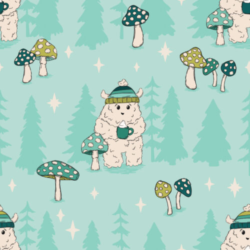 WhimsicalWinter Yeti Teal