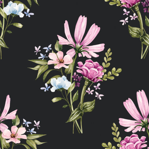 CR WildflowerFields Bouquet Black