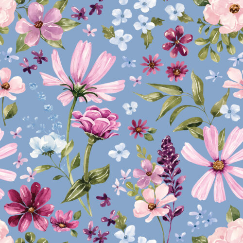 CR WildflowerFields Floral Blue