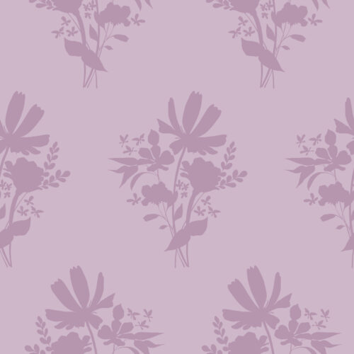 CR WildflowerFields FloralBouquet Silhouette Purple