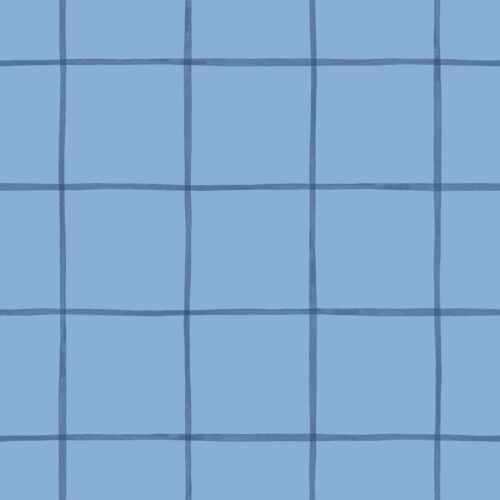 CR WildflowerFields Grid Blue