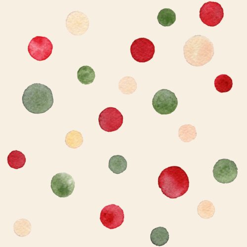 Holiday Dots on Cream