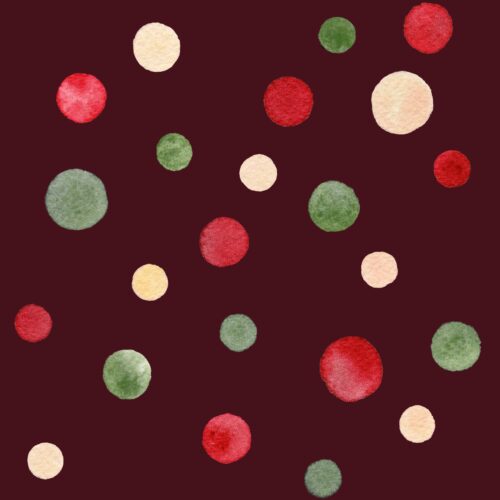 Holiday Dots on Mulberry