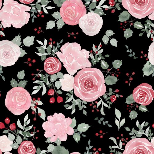 La Vie En Rose on Black