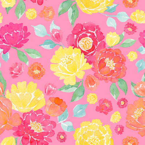 Summer Floral on Pink