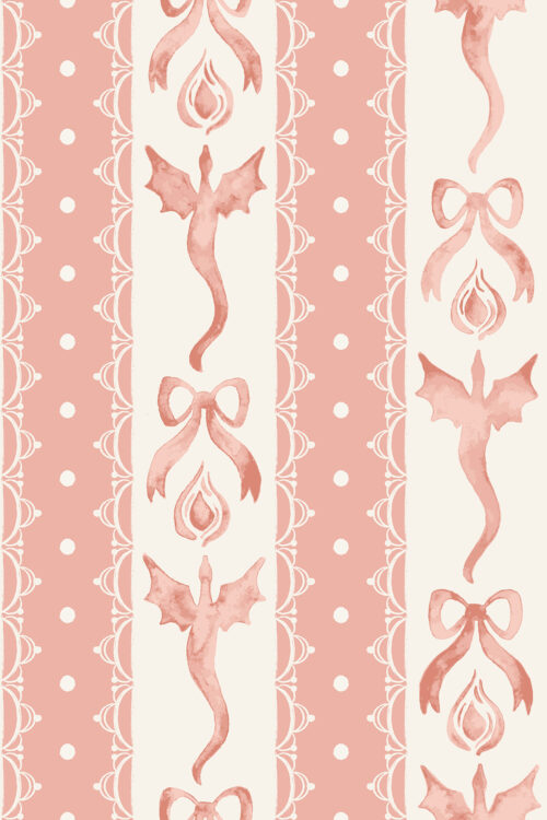 Dragon Lace Stripes Blossom Pink