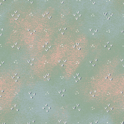 Dragon Scales Blossom Pink and Dusty Blue