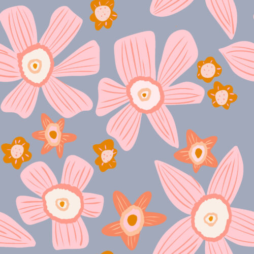 beach bums - Beach Blooms Plum