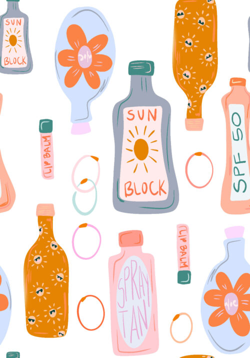 beach bums - Sunscreen White