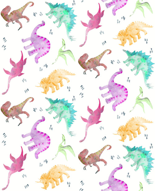 Dinosaurs - Dinosaur Rainbow Nondirectionalpattern
