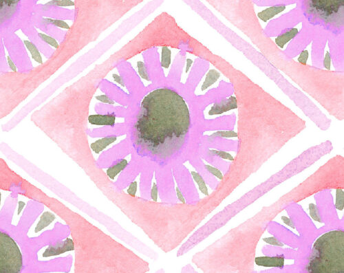 Dinosaurs - Sunburst Pink