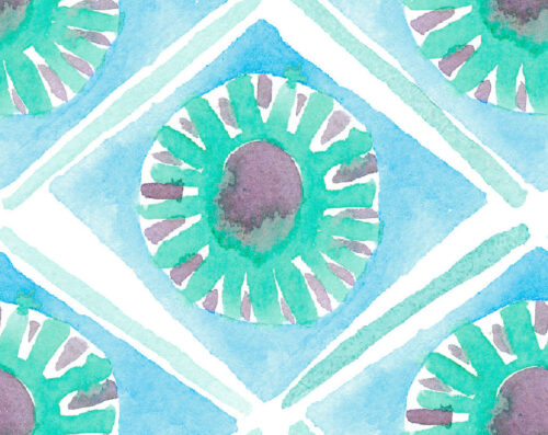 Dinosaurs - Sunburst Teal