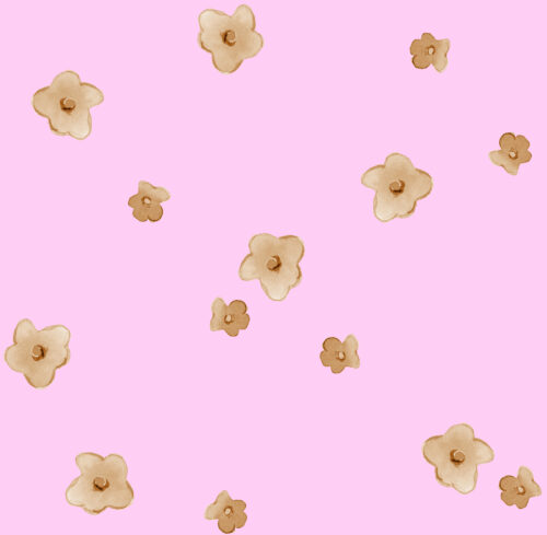 Flower Power - Miniflowermustardpetalpink