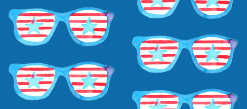 Patriotic - Sunglasses Dark 7 X3