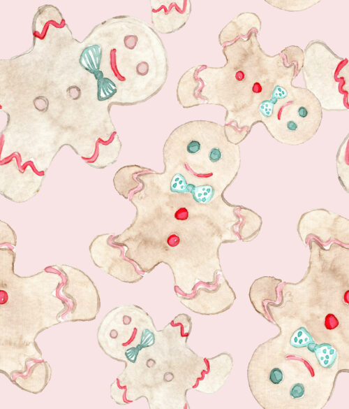 Peppermint & Gumdrops - Gingerbreadpink