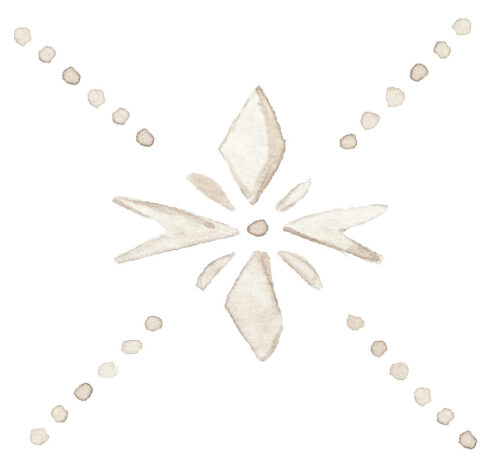 Peppermint & Gumdrops - Snowflakedesign Beige