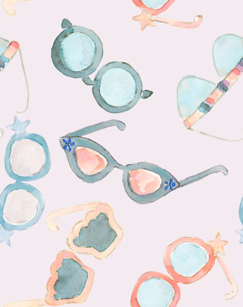 She Sells Seashells - Sunglasses On Pale Purple