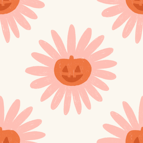 Ghost Girl Jack-O-Lantern Daisies