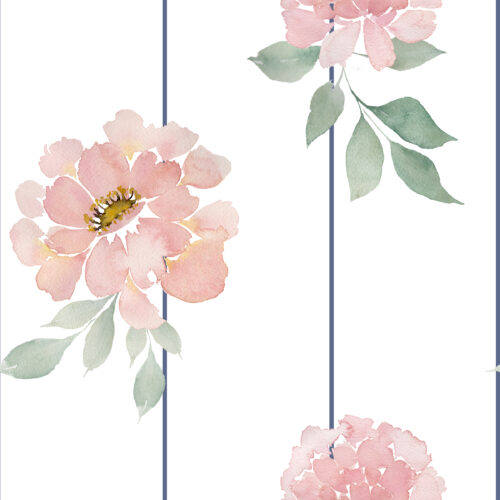 Peonies and Stripes