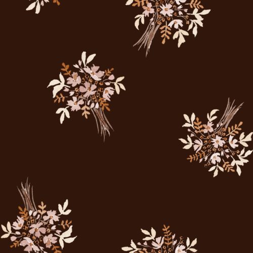 Bouquet Floral on Espresso