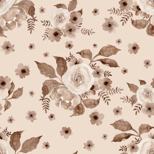 Cocoa Floral on Sweet Cream