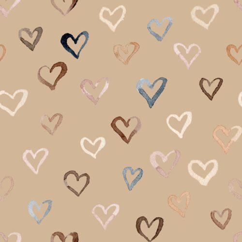 Coffeeshop Hearts on Caramel