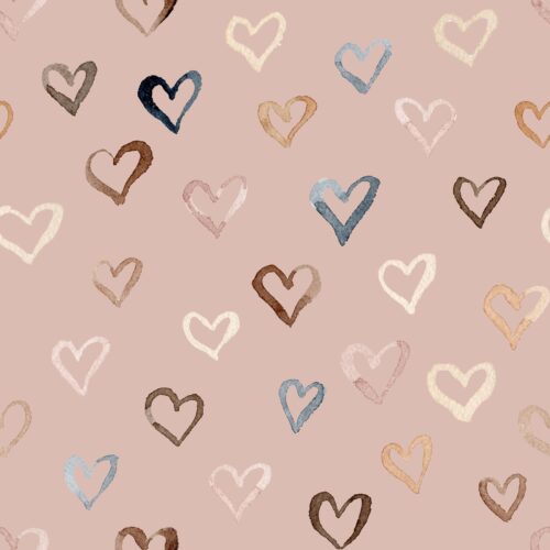 Coffeeshop Hearts on Rose